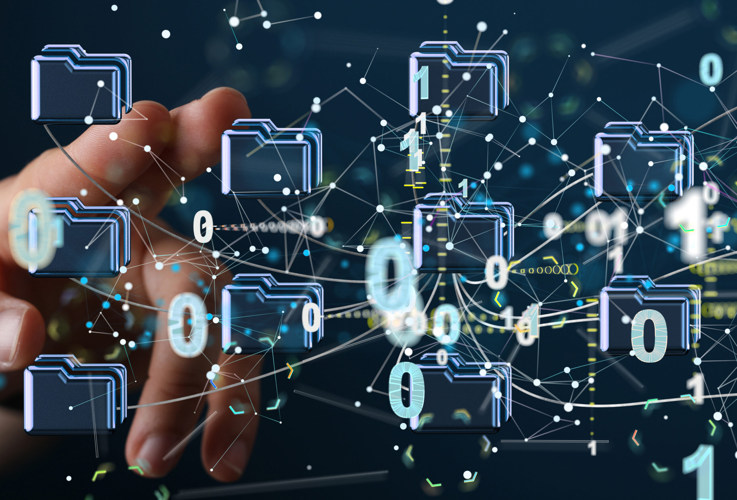 data Internet infrastructure concept. Abstract technology backgr